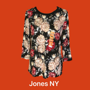 NWT Floral Jones NY Signature Top (M)